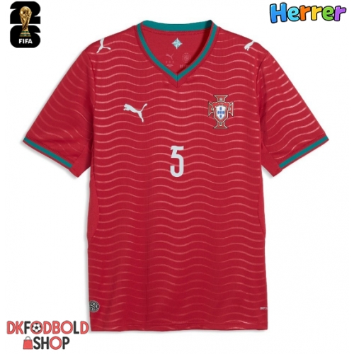 Portugal Diogo Dalot #5 Hjemmebanetrøje VM 2026 Kort ærmer